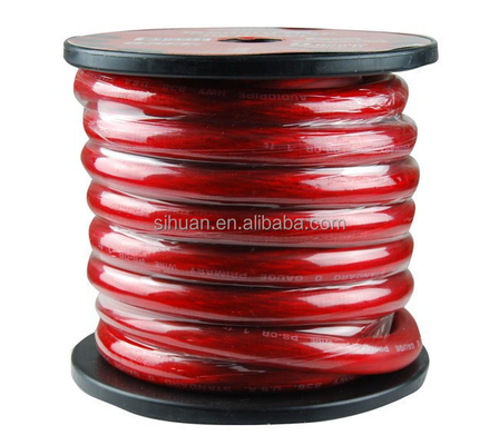 PVC jacket miedziany kabel akumulatora samochodowego 1/0 2 4 6 AWG