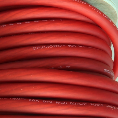 Miękki płaszcz z PVC Audio samochodowe 2/0 Gauge/awg Amp Kabel podgruntowy 50mm 35mm 20mm 16mm