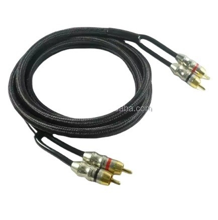 Audiophile Twisted Pair OFC Car Audio Interconnect Kabel RCA 10m z miękką kurtką PVC
