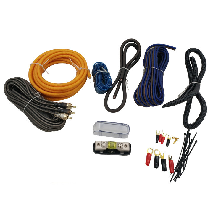 8 4 Gauge AWG Wiring Kit dla niestandardowego systemu dźwiękowego samochodowego o średnicy zewnętrznej w przystępnej cenie