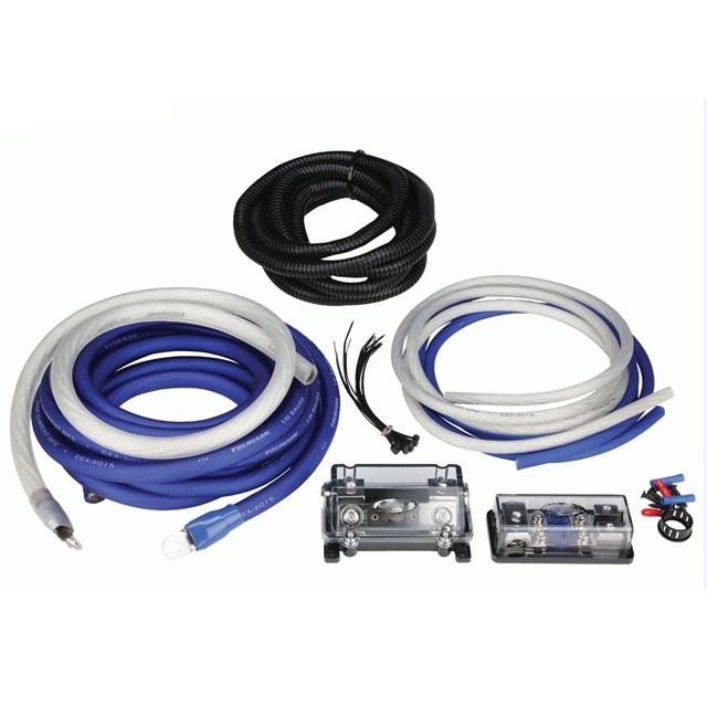 OFC Conductor 4ga Oversized 100% True Gauge AWG Car Audio Wiring Kit dla miłośników dźwięku