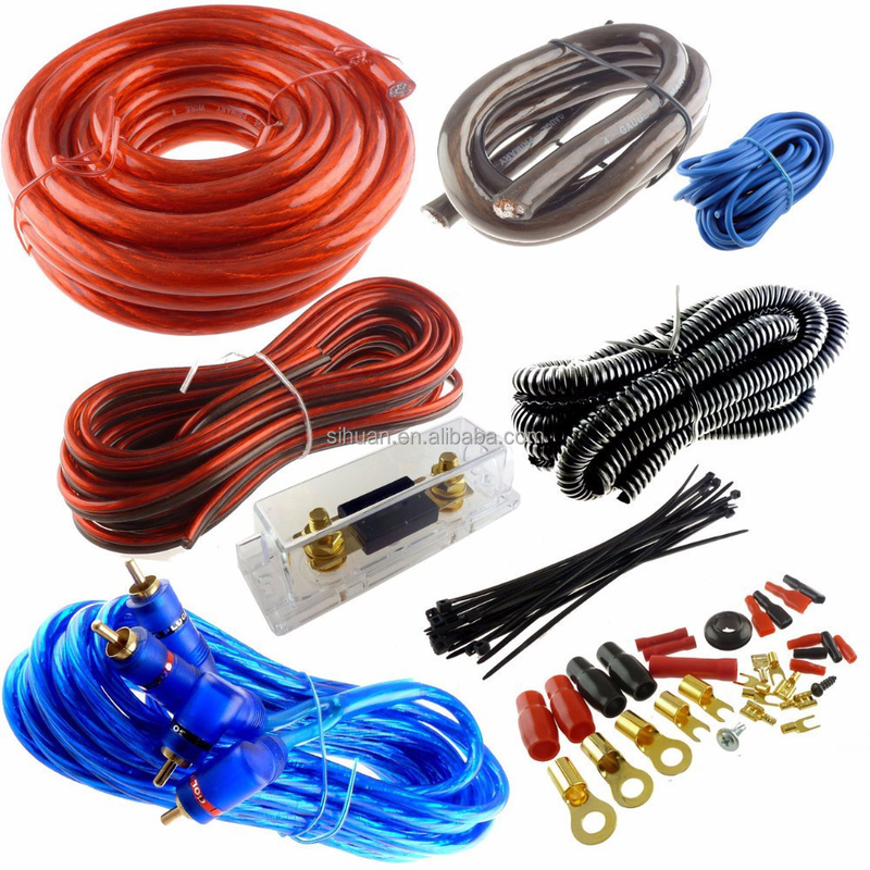 Kable RCA z miedzi OFC w 100% prawdziwej kalibracji do dźwięku samochodowego niskiego napięcia