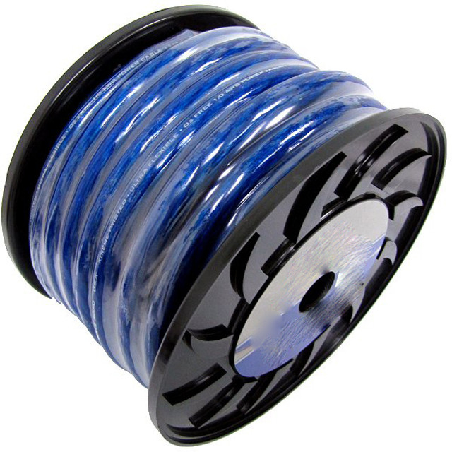 Miękkie płaszcz PVC 4/0 3/0 2/0 GAUGE AWG Zmrożony kolorowy samochód Audio OFC Kabel drutu zasilania