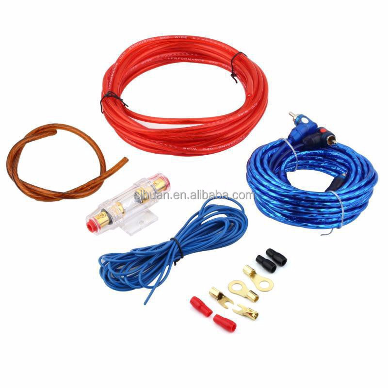 4/8 gauge Car Amp Wiring Kit for Car Audio Conductor Material Copper Clad Aluminium