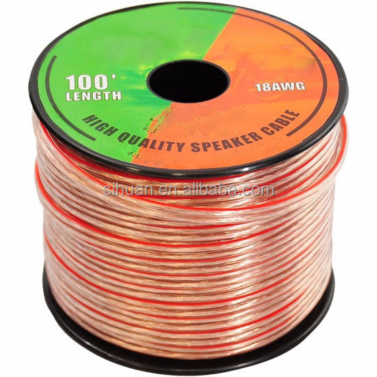 10AWG 10/2 Gauge Car Home Audio Speaker Wire z superczystą elastyczną przezroczystej płaszczem PVC i złożona CCA wewnętrzny przewodnik