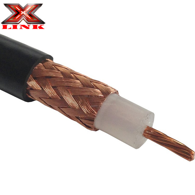Niski osłabiacz RG213 Kabel koaksjalny 50 Ohm z płaszczem PVC i nagą osłoną miedzianą