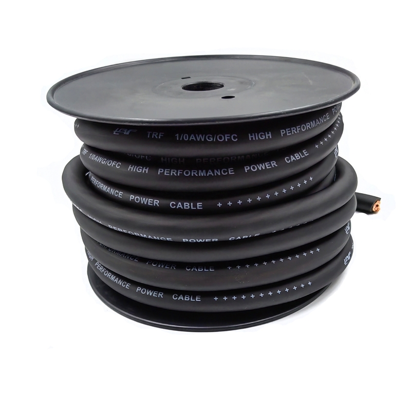 1/0 AWG Oversize Gauge 4/0 GA Auto Audio OFC Kabel zasilający Soft Touch Elastyczna kurtka z PVC