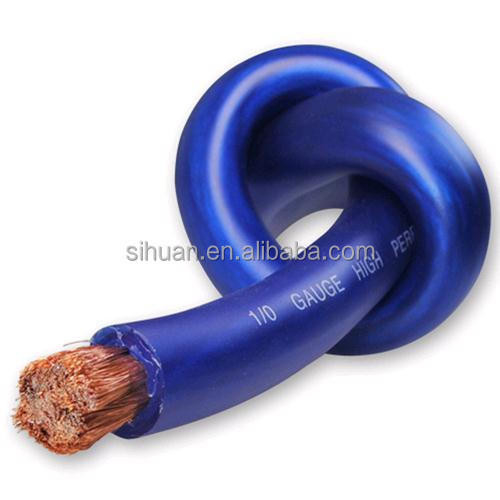 Elastyczny kabel zasilania z płaszcza PVC Super elastyczny dowolny kolor 1/0 AWG dla akumulatora samochodowego